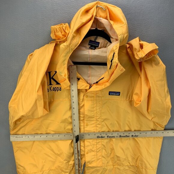 VTG Patagonia Jacket Womens Large Yellow Pneumatic Pullover Sigma Kappa Sorority - Picture 10 of 16
